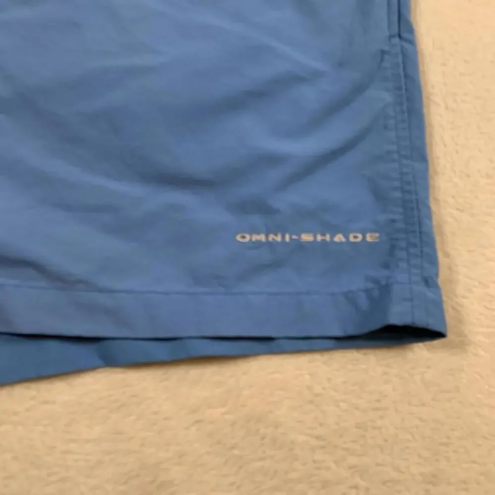 Columbia Swim‎ Trunks Mens Large Blue Board Shorts Omni Shield Outdoors Swimming